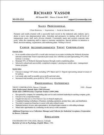 resume samples mis executive youth and the mountains